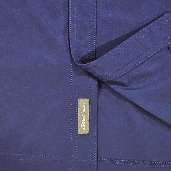 Eddie Bauer Men’s XL Stretch Performance Button Shirt Navy Blue - Picture 7 of 7